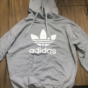 gray Adidias hoodie